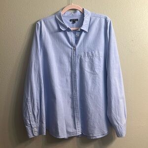 J Crew Mercantile Light Blue Button Down - XL EUC